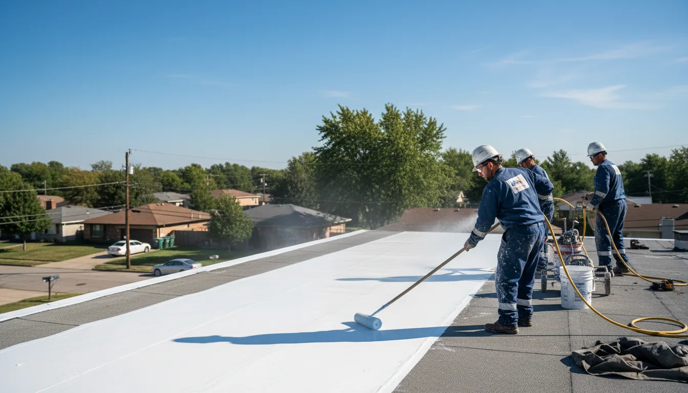 Commercial roof coating in Agenda, KS near me